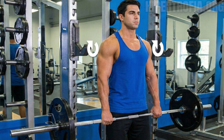 stiff com costas arqueadas