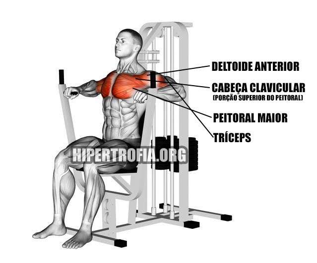 Supino reto maquina Musculação 