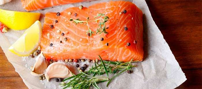 salmão na dieta