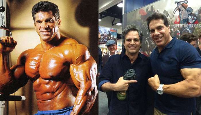 Lou Ferrigno antes e depois da carreira de fisiculturismo