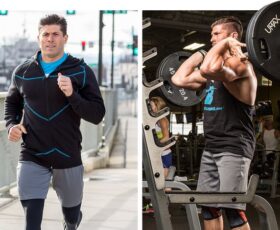 Aeróbicos e musculação sendo feitos em conjunto.