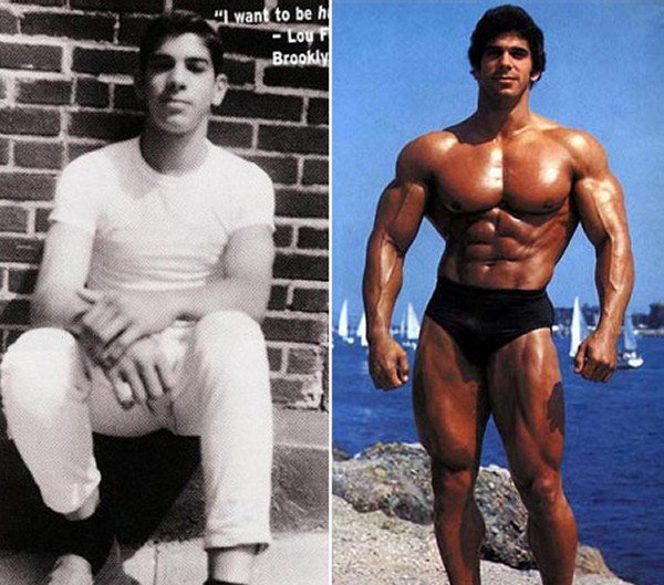 Antes e depois de Lou Ferrigno