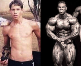 Antes e depois de Kevin Levrone