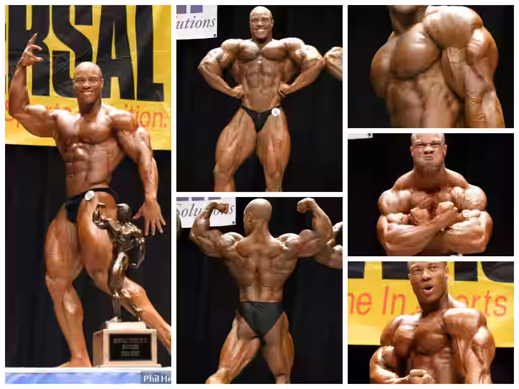 Phil Heath na competição que lhe deu seu pro card na IFBB.