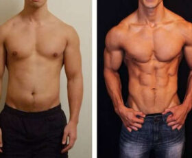 antes e depois da creatina