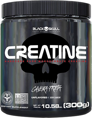 creatina monohidratada 300g black skull