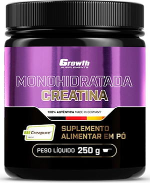 embalagem creatina creapure growth de 250g