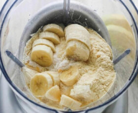 shake proteico vitamina de banana liquidificador